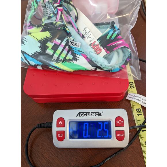 Bikini Lab‎ Swimsuit Bottom Small Pink Blue String Bikini Aztec Geometric Print - Picture 8 of 8